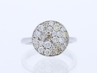 Ring 1,18 Karat Brillanten 585 Weiss Gold 14 Karat Wert: 5.000,- EUR neu deta