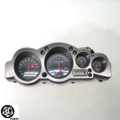 2002-2005 KAWASAKI ZZR1200 INSTRUMENT CLUSTER SPEEDOMETER TACH 24K