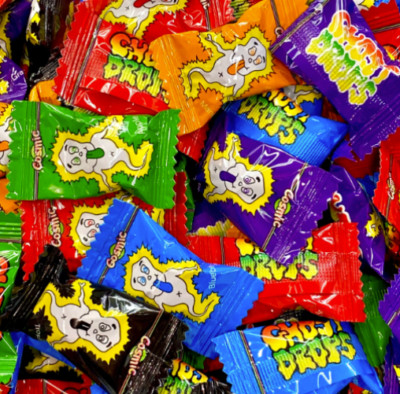 1 X 150G BULK BAG COSMIC GHOST DROPS FRUIT FLAVOURED HARD BOILED CANDY SWEETS