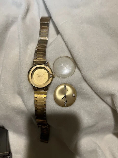 Reloj Pulsera Longines Vintage Diamante Ultra-Cron Lleno Oro 10K Hombre’s Libro Foto 4 de 4