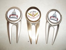 3 PCS US OPEN 2011 ,2012 Golf Divot Tool Magnetic Ball Marker Metal
