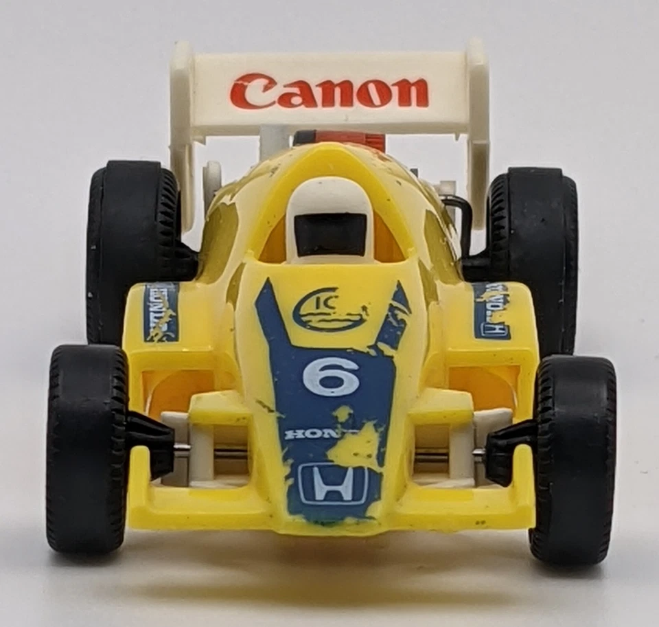 Juguete Darda Canon Honda Indycar ultra velocidad cuerda automática amarillo #6 probado suelto Foto 3 de 4