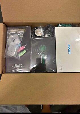 Dragonhawk Beginner Tattoo Kit Set Machine Gun Power Supply Needles Ink Grip Tip