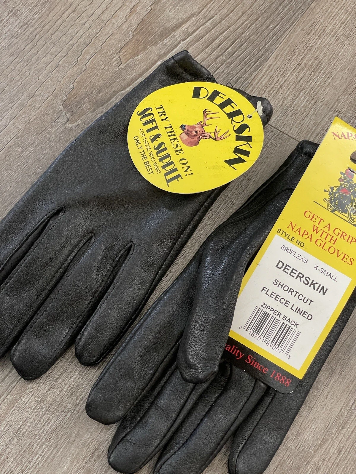 Napa Glove Co Nwt Real Deer Skin100 Gram Thinsulate Fleece Lined Sz XS