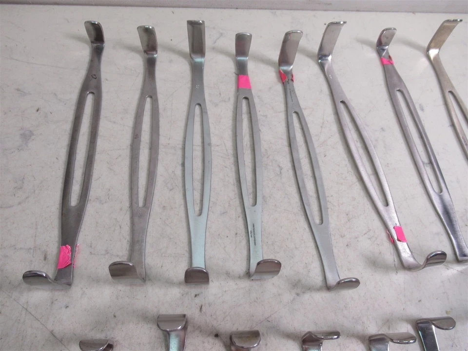 Lote de 20 Retractores Quirúrgicos de Acero Inoxidable Ejército de Estados Unidos Abdominales Doble Extremo Foto 2 de 4