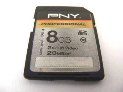 8GB SDHC Card Class 10 ( 8 GB SDHC Karte ) PNY gebraucht