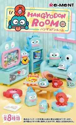 Re-Ment Sanrio HANGYODON ROOM complete set of 8 BOX miniature
