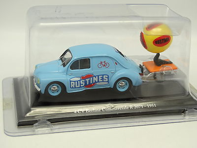 Lot De 5 Miniatures Renault 1/43 Universal Hobbies - Clio, 4L, 4CV - Sans Boîte (Occasion)
