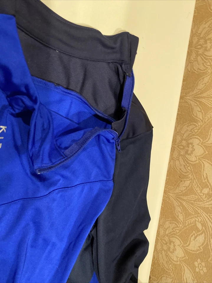NEW Kipsta Boy’s Size 14 1/2 Zip JR Sweat Shirt Navy Blue Base Layer - Image 3 of 4