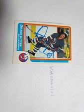 1986 1987 O-Pee-Chee Duane Sutter Signed Hockey Card 