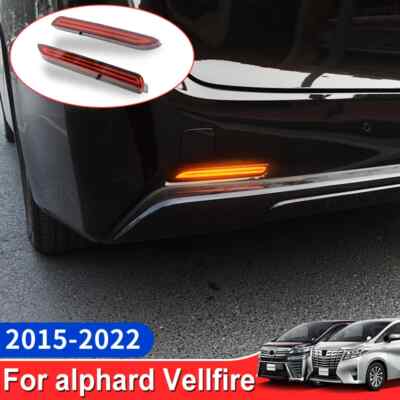 For 15-23 Toyota Alphard Vellfire Car Modification Bumper Reflector Stop Lamp