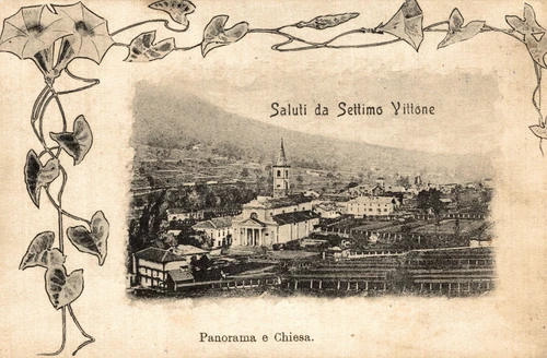 SETTIMO VITTONE, Turin - Panorama - Art Nouveau - VG - #006