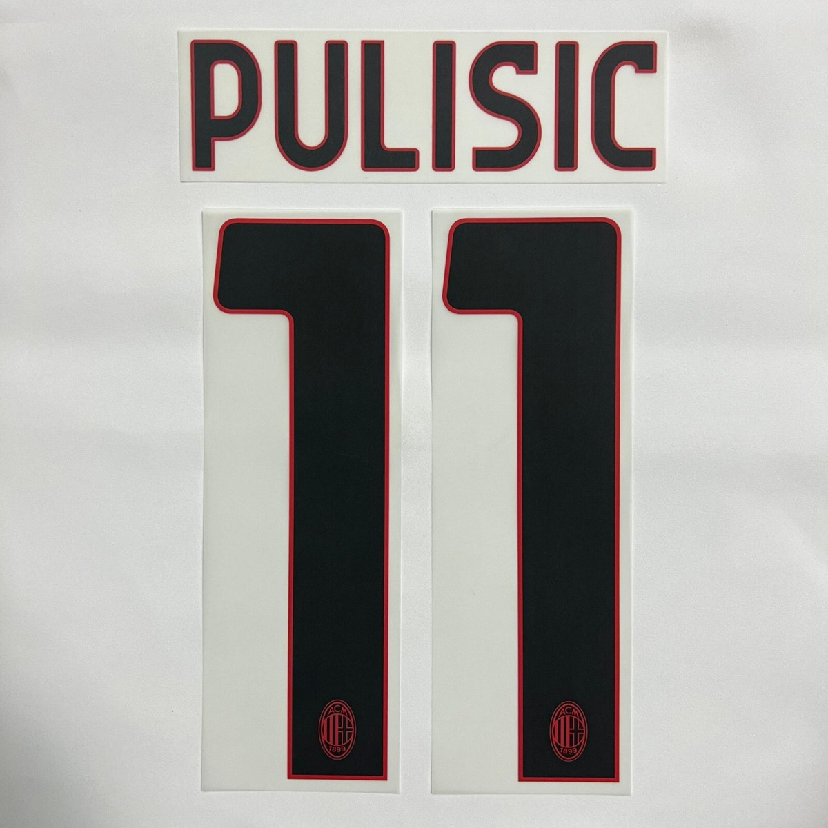 Official PULISIC #11 AC MILAN Away 2024-25 PRINT Stilscreen | eBay