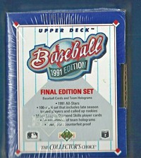 1991 Upper Deck Final Edition Factory Sealed Sets - 15 Set Lot- PEDRO MARTINEZ R