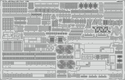 MW22 EDUARD 53318 USS WASP LHD-1 PART 1 1/350  PE SET for TRUMPETER
