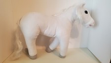 2010 BLIP TOYS WHIMZY PETS WHITE PONY HORSE DIAMOND EMBROIDERED PATCH PLUSH