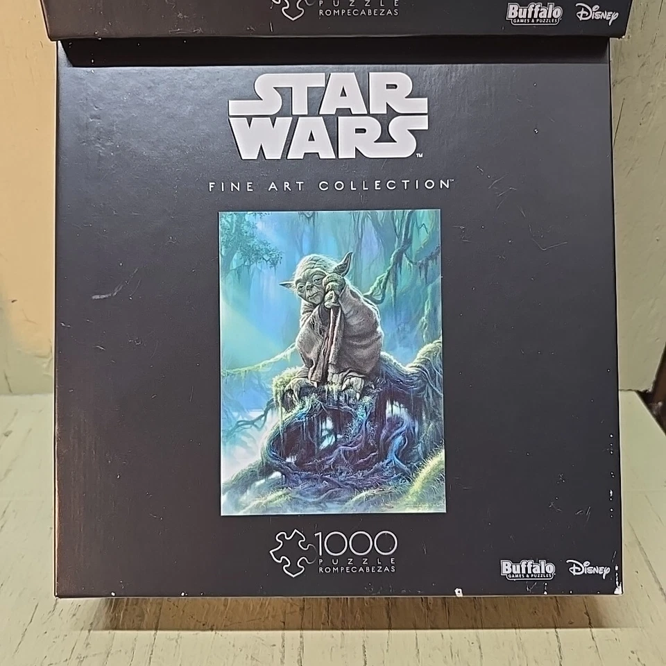 Rompecabezas de colección de bellas artes de Bufalo Games Star Wars. Lote de 2 Yoda Luke Obi... Foto 4 de 4