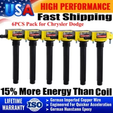 Performance Ignition Coil 6PCS Pack for Chrysler Dodge Jeep Ram 3.2/3.6 V6 UF648