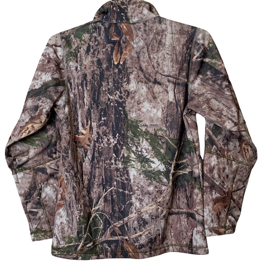Suéter Cabelas Zonz Woodlands 1/2 Cremallera Poliéster Juvenil Unisex Talla 2XL Forrado ¡EXCELENTE ESTADO USADO! Foto 3 de 4