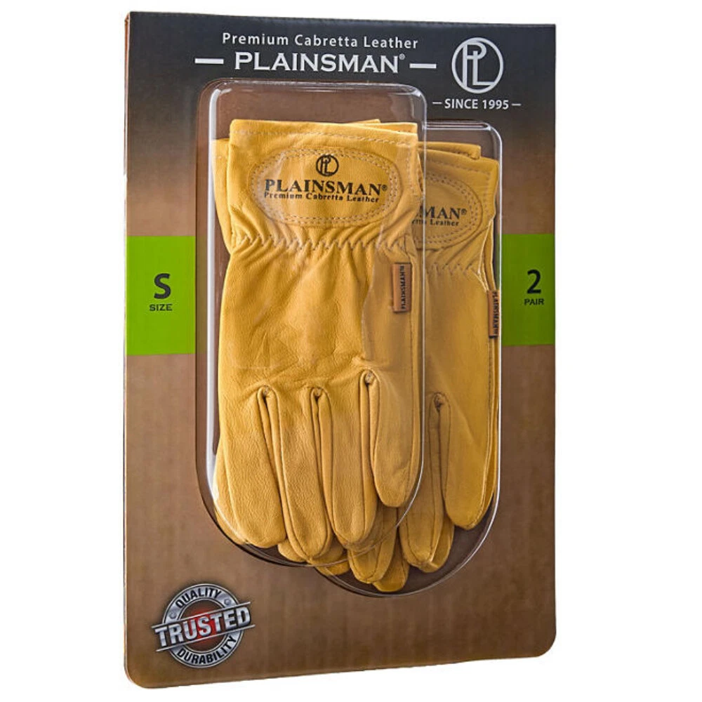 Plainsman Tan Leather Gloves Made of 100 Cabretta leather 2