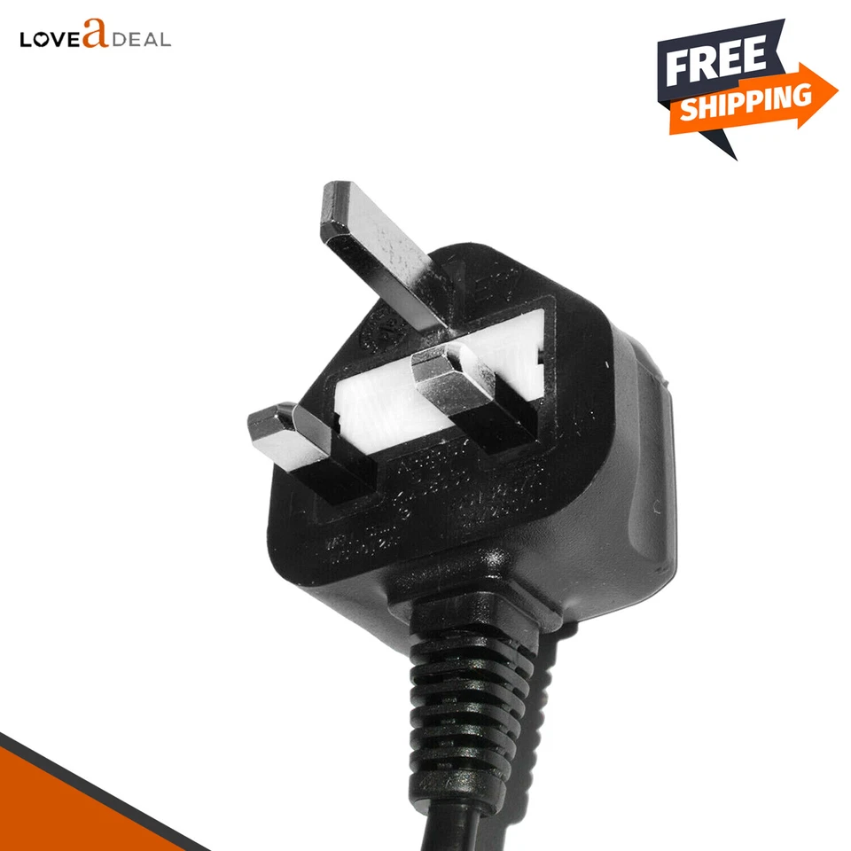 2M Power Lead Cable Figure Fig of 8 IEC C7 Mains PS3 PS4 SATELITE RADIO SKYBOX - Image 3 of 3