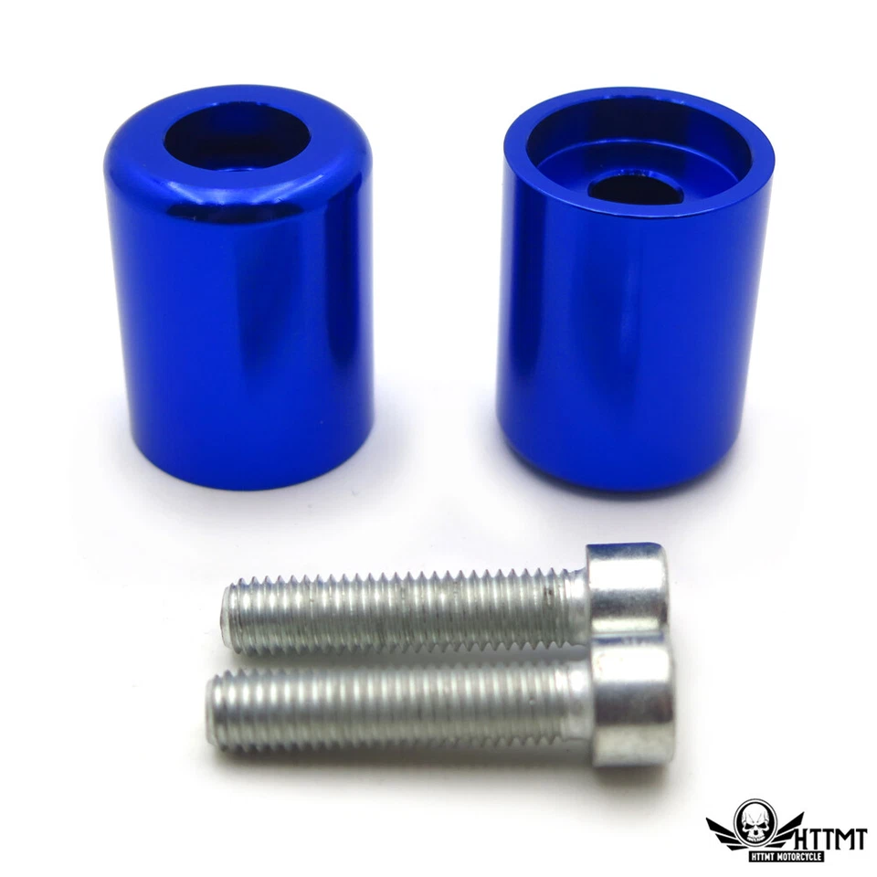 Blue Bar Ends For Kawasaki Ninja 250 500 Zx600 Zx6 636 Zzr600 Zx6R Zx6Rr NOLOGO - Image 3 of 4