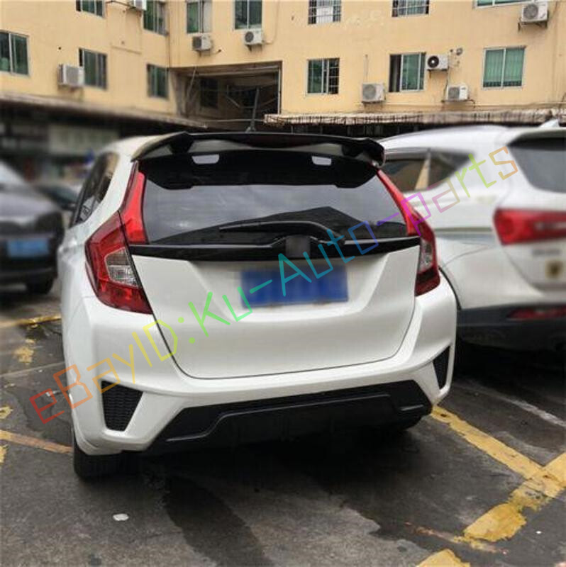 For Honda Fit Jazz GK5 2014-2020 Gloss Black Rear Door Trunk Lid