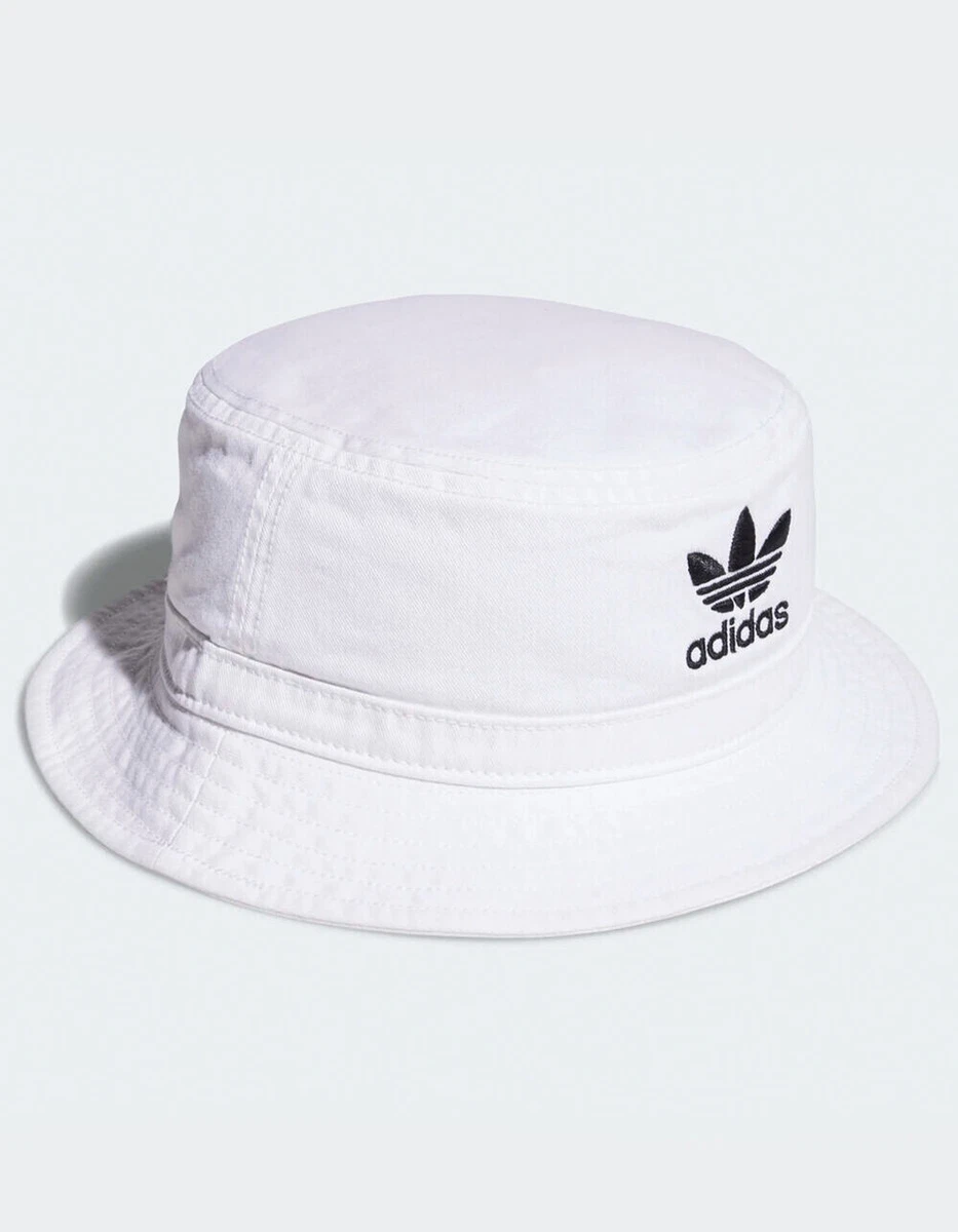 ADIDAS Originals Washed BOYS Bucket Hat Short Brim White OSFM eBay