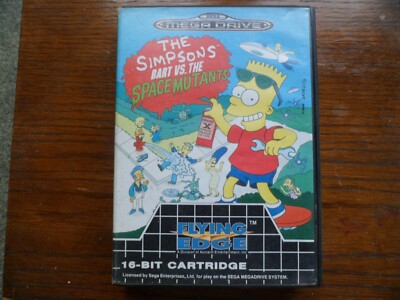 THE SIMPSONS BART VS THE SPACE MUTANTS Sega Mega Drive Spiel