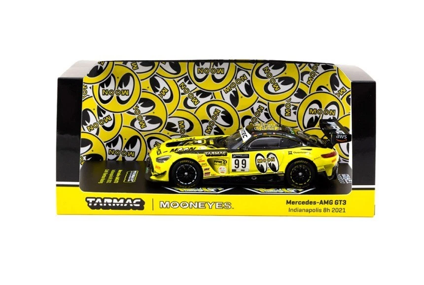 TARMAC WORKS Hobby43 Mercedes-AMG GT3 Indianapolis Modellino auto pressofuso ... - Immagine 3 di 4