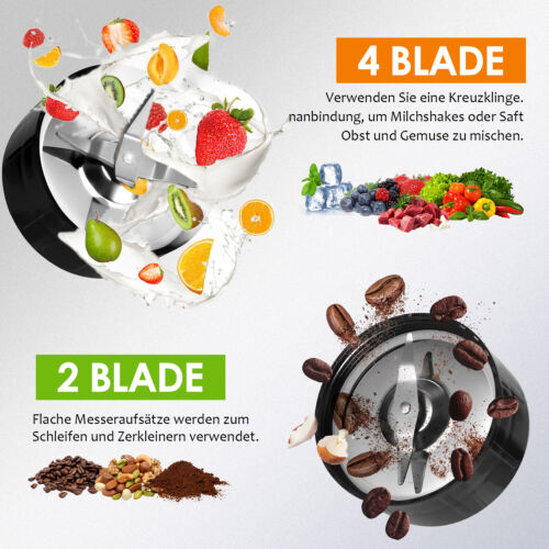 Superlex 5 in 1 Standmixer Smoothie Maker Blender Milchshaker Mixer Ice Crusher - Bild 6 von 12