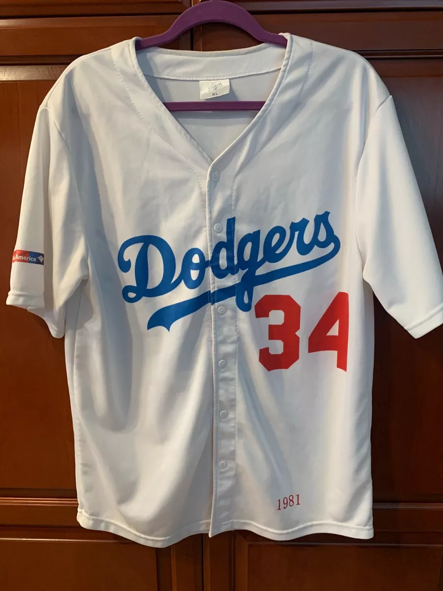 Mitchell and Ness LA Dodgers Men's Mitchell & Ness Authentic 1981 Fernando Valenzuela #34 Jersey White