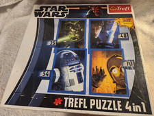 New Disney Trefl 4-in-1 Jigsaw Puzzle Clone Wars Brand New And Sealed 2012 