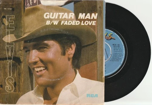 7" - Elvis Presley - Guitar Man - RCA - RCA 43 **USA*