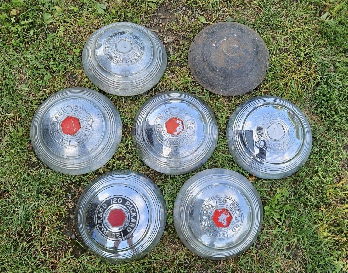 Set Of 7 1940-1941 Packard 120 Hubcaps One Twenty Hub Caps 4 40 41