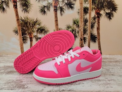 Nike Air Jordan 1 Low Valentines Day Pink 553560-661 5Y - Womens