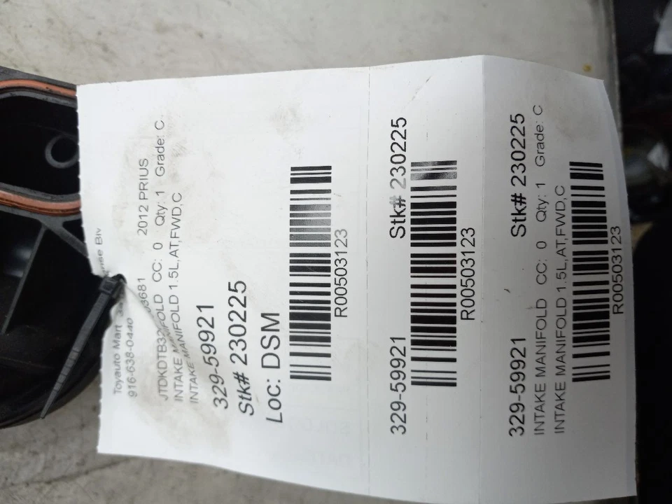 12 13 14 15 16 17 18 19 TOYOTA PRIUS C COLECTOR DE ADMISIÓN 17120-21060 Foto 3 de 4