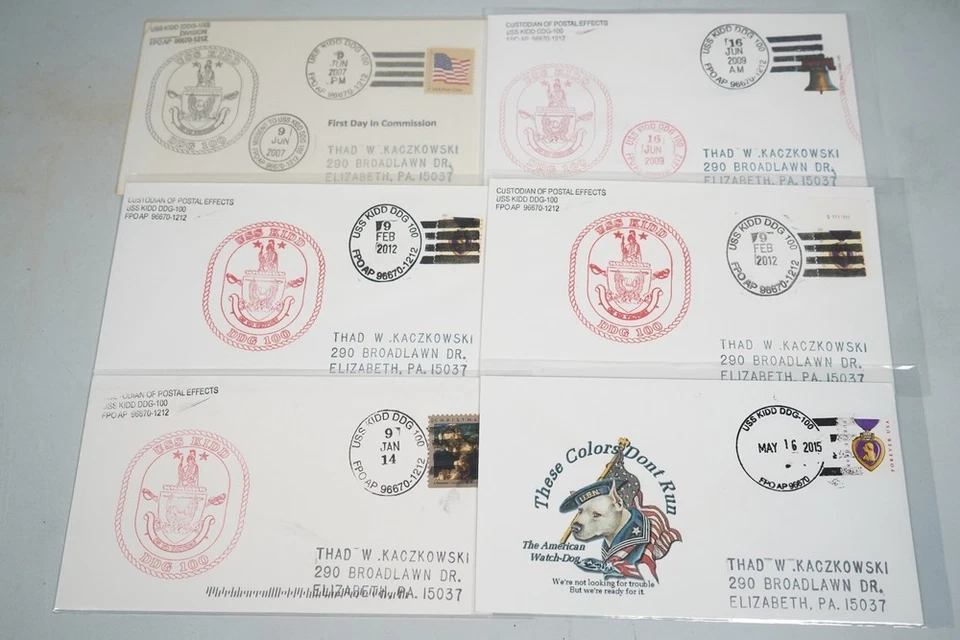 US 2000s-2020s COLLECTION OF 375 + GUIDED MISSILE DESTROYER NAVAL COVERS - Image 2 of 4