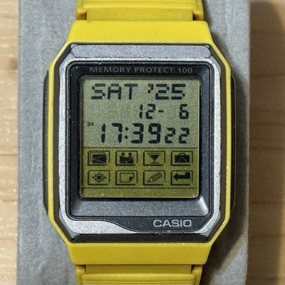 Casio VDB-101JIM Invisible Machine Data Bank Touch Screen Men Digital Watch RUNS