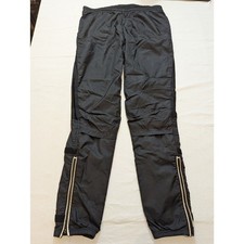 Vintage Nike ACG Black Nylon Tech Snow/Rain Pants Ankle Zip Strap Mens S 32x32