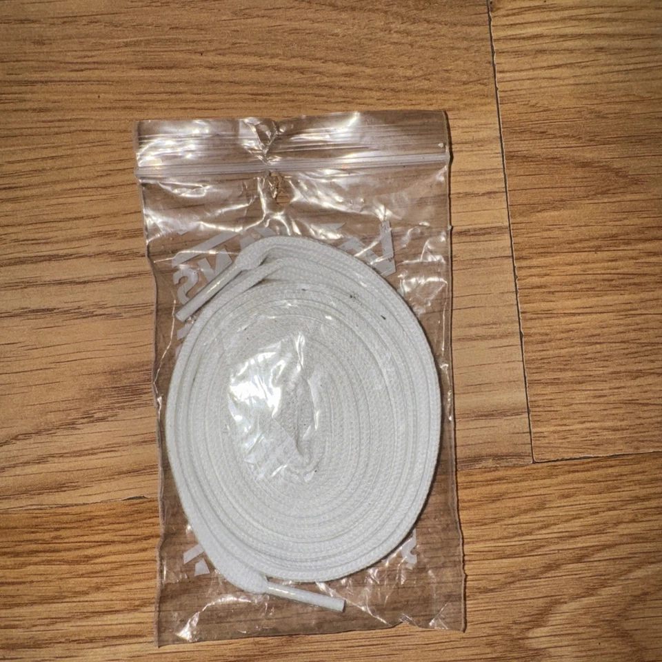 Cordones para zapatos Vans Off The Wall encaje plano blanco  Foto 2 de 2