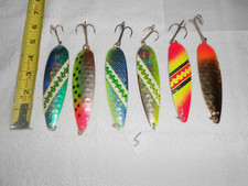 LOT DREAMVEAVER MAGNUM SALMON TROLLING FISHING SPOONS SALMON TROUT DOWNRIGGER #5