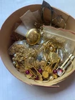 Bulk Costume Jewelry Lot~125g~Vintage Locket~Chains~Craft & Design Treasure
