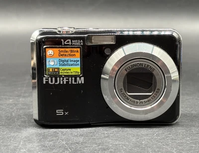 Fujifilm Finepix AX300 Digitalkamera Schwarz 5x Zoom 14 MP Kompakt Vintage HD - Bild 1 von 4