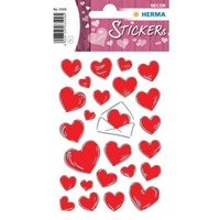 "3 Bis 60X Herma Sticker Decor \"Herzen & Briefe\", SilberpräGung Spare Bis Zu 70%"