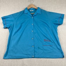 Vintage 1950s Nat Nast Bowling Shirt Women Chain Stitch Laundry Cleaners 50s 60s