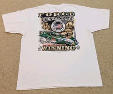 John Force Tradition Of Winning NHRA 2011 White T Shirt XL