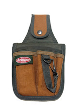 BUCKET BOSS 4-POCKET CANVAS TOOL POUCH w/ FlapFit