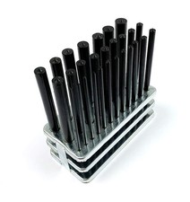 8600-0041 28-Piece Transfer Punch Set – 3/32" to 1/2" by 64ths + 17/32", Prec...