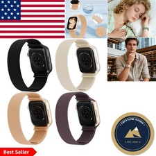4 Pack Stretchy Nylon Bands for Apple Watch 38mm-49mm - Water-Resistant Comfort